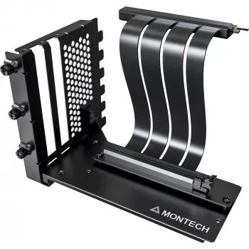 MONTECH Vertical GPU Mounting Kit PCIe 4.0 Riser Cable Black 20cm