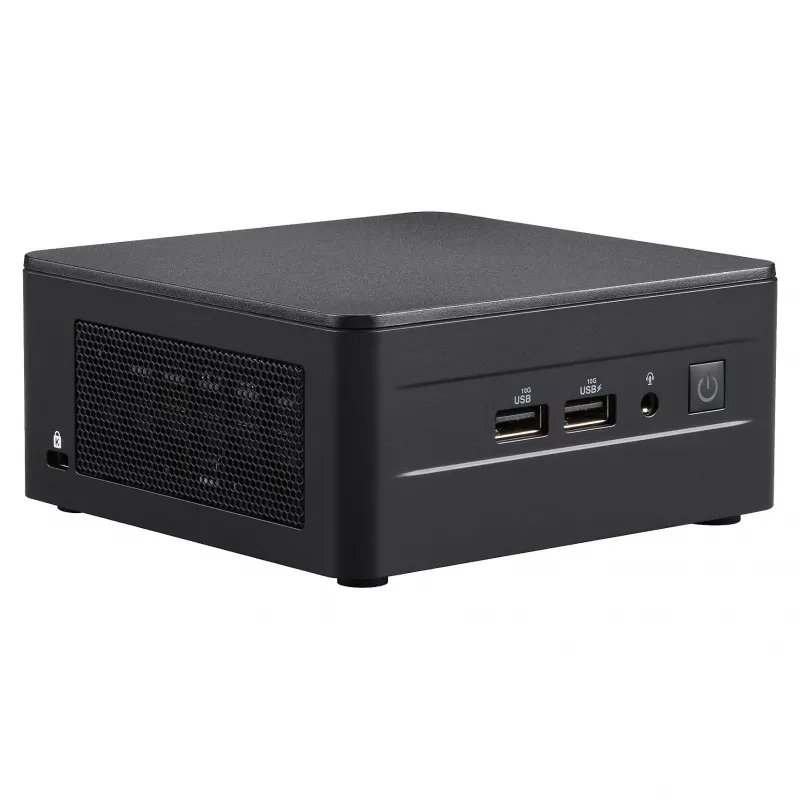 ASUS NUC 13 Pro Tall Kit RNUC13L3HV500000I - Barebone - Mini-PC - Intel Core i5-1350P - No RAM - No Storage - Intel Iris Xe Graphics - Wi-Fi 6E - Bluetooth 5.3 - 2.5GbE - vPro - Black