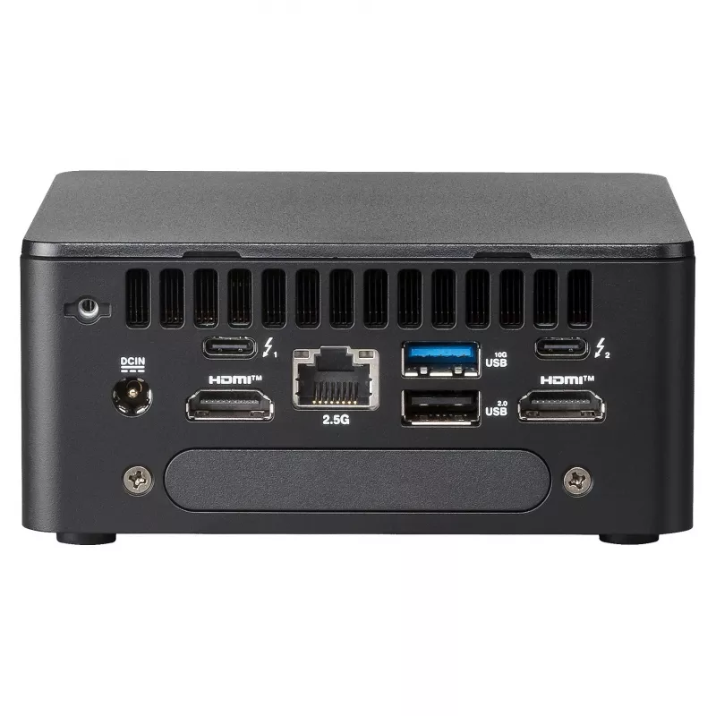 ASUS NUC 13 Pro Tall Kit RNUC13L3HV500000I - Barebone - Mini-PC - Intel Core i5-1350P - No RAM - No Storage - Intel Iris Xe Graphics - Wi-Fi 6E - Bluetooth 5.3 - 2.5GbE - vPro - Black