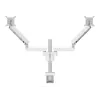 Vogels MOMO 4237 Dual Monitor Desk Mount - White