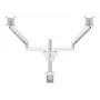 Vogels MOMO 4237 Dual Monitor Desk Mount - White