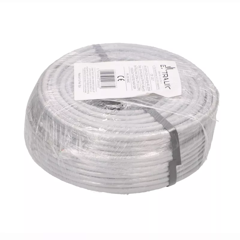 EXTRALINK CAT6A UTP (U/UTP) Indoor Twisted Pair Cable 50m Grey