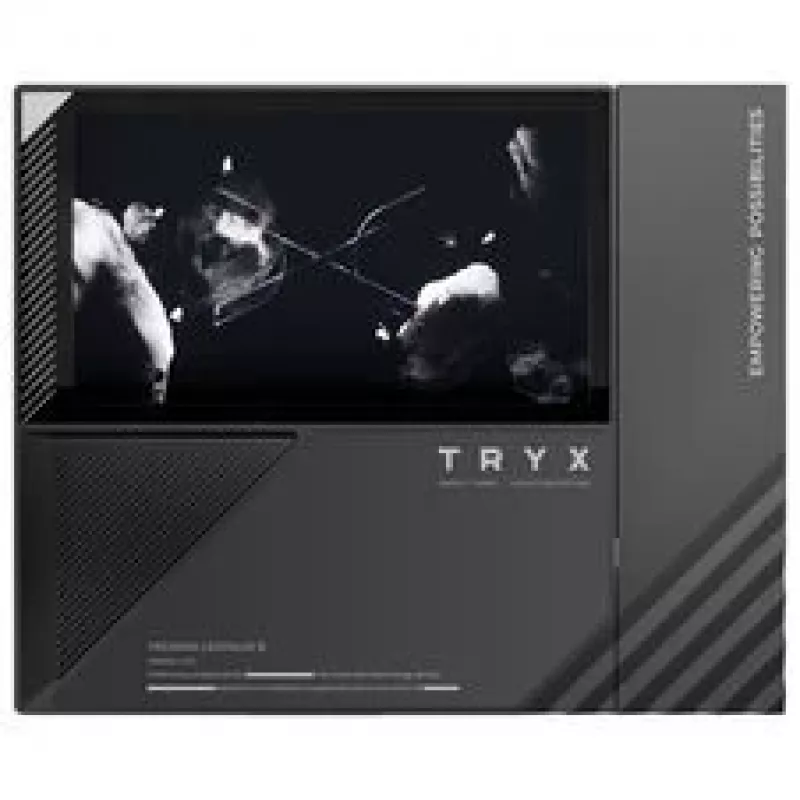 TRYX TURRIS T620 CPU Air Cooler, Dual-Tower, with 5-Inch Display - 140mm, Black