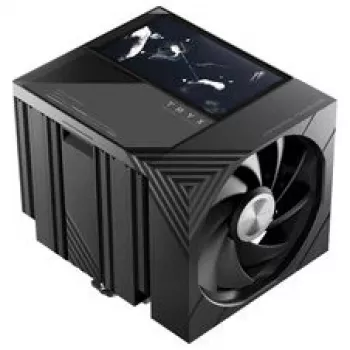 TRYX TURRIS T620 CPU Air Cooler, Dual-Tower, with 5-Inch Display - 140mm, Black