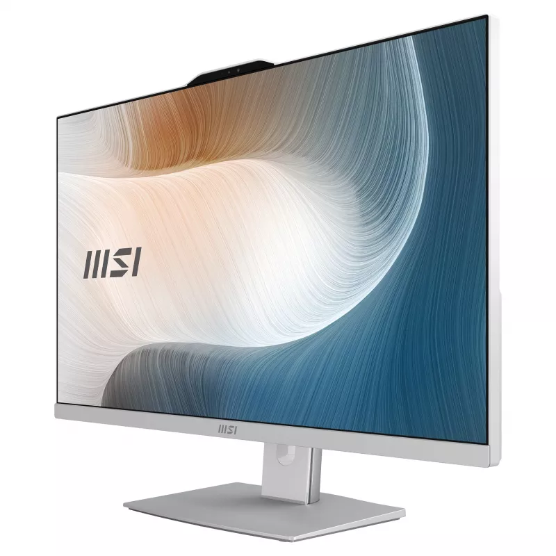 MSI Modern AM272P 1M-1236AT 27-inch All-in-One PC, Intel Core 7 150U, 16GB RAM, 512GB SSD, Windows 11 Home, White