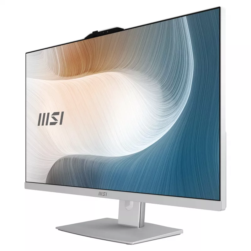 MSI Modern AM272P 1M-1236AT 27-inch All-in-One PC, Intel Core 7 150U, 16GB RAM, 512GB SSD, Windows 11 Home, White
