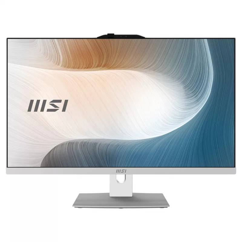 MSI Modern AM272P 1M-1236AT 27-inch All-in-One PC, Intel Core 7 150U, 16GB RAM, 512GB SSD, Windows 11 Home, White