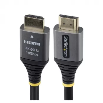 StarTech.com 1.5m Premium High Speed HDMI 2.0 Cable - 4K 60Hz - Black/Silver
