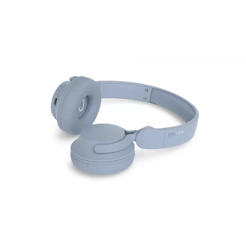 Philips TAH4000LB/00 Wireless On-Ear Headphones with Bluetooth 5.0, 32mm Drivers, 20h Playtime, USB-C, Blue