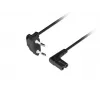 LANBERG CEE 7/16 to IEC 320 C7 Power Cord 3m Angled VDE Black