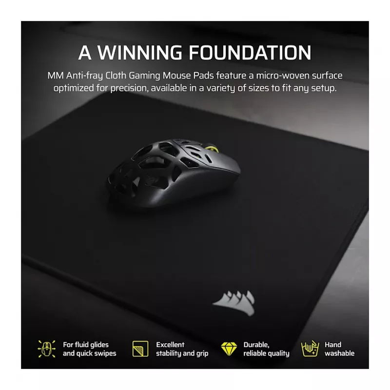 CORSAIR MM Anti-Fray Cloth Gaming Mouse Pad 2XL 930x400 mm Black