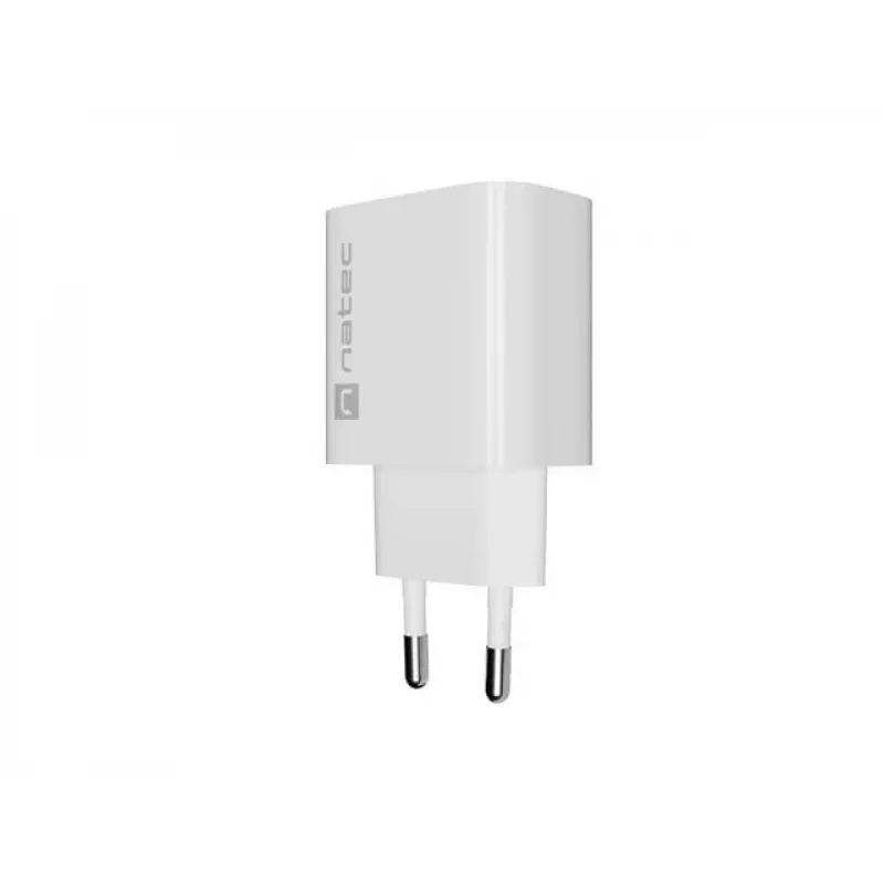 NATEC Ribera Wall Charger 1x USB-A + 1x USB-C 20W White