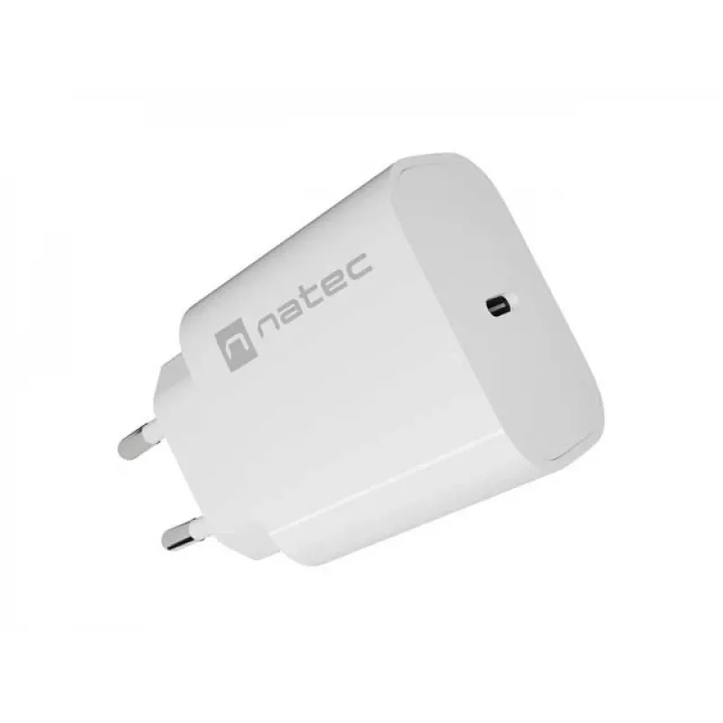 NATEC Ribera Wall Charger 1x USB-C 20W White