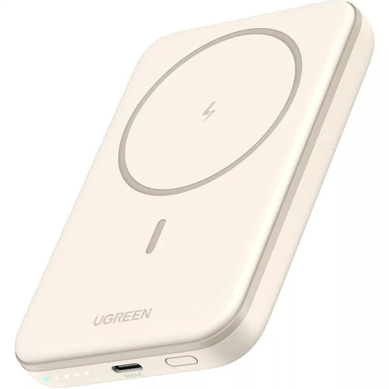 UGREEN 5000mAh Mini Powerbank Wireless 15W with MagSafe White