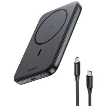 UGREEN 5000mAh Mini Powerbank Wireless 15W with MagSafe White