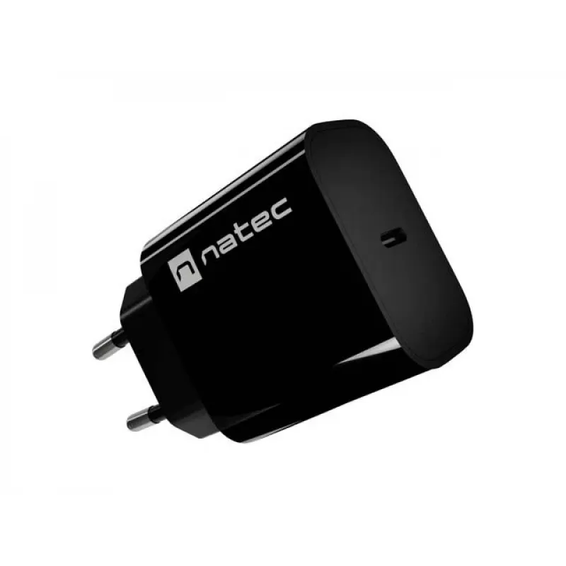 NATEC Ribera USB-C Wall Charger 20W Black