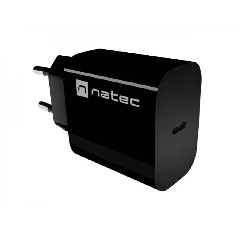 NATEC Ribera USB-C Wall Charger 20W Black