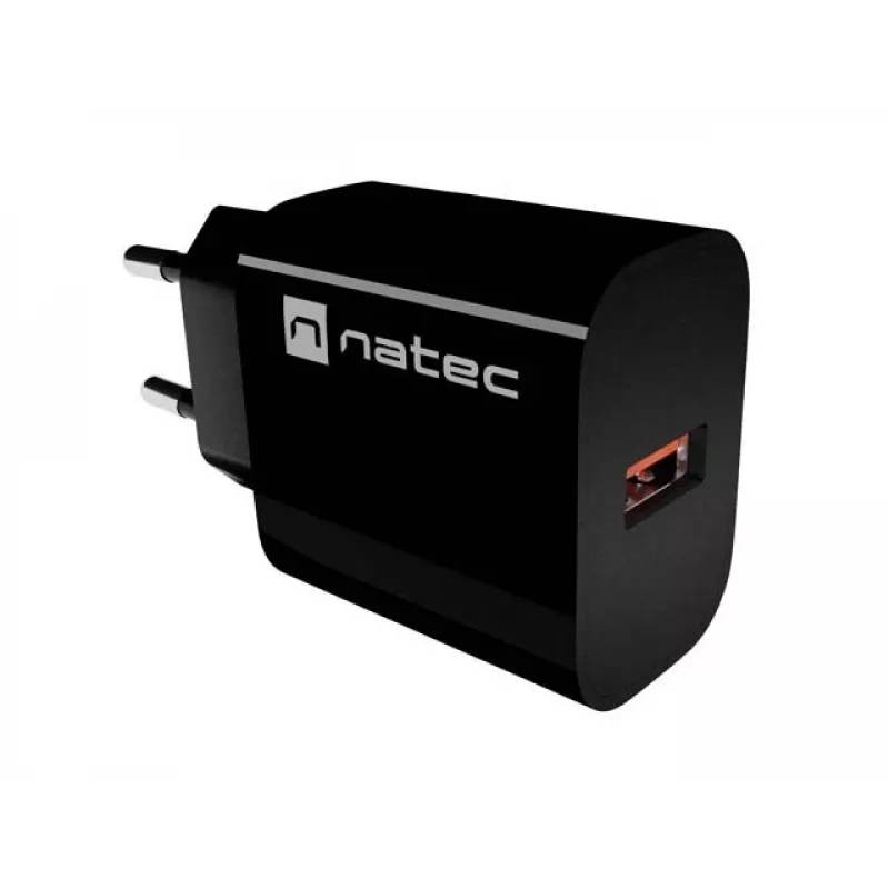 Natec Ribera USB-A Wall Charger 18W Black