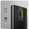 AXAGON EEM2-SD2B External Enclosure 10Gbps M.2 NVMe/SATA SSD with LED Display, USB-C, Black