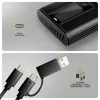 AXAGON EEM2-SD2B External Enclosure 10Gbps M.2 NVMe/SATA SSD with LED Display, USB-C, Black
