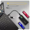 AXAGON EEM2-SD2B External Enclosure 10Gbps M.2 NVMe/SATA SSD with LED Display, USB-C, Black