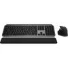 Logitech Master Series MX Keys S Combo for Mac - Wireless Keyboard and Mouse Set - Full Size - Backlit - AZERTY French - Space Gray (920-012841)