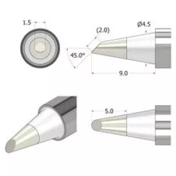 iFixit FixHub Soldering Tip Conical-Chisel 1.5 mm Silver