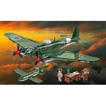 COBI Heinkel HE 111 H-22 with V1 Flying Bomb Construction Blocks Set 927 Pieces