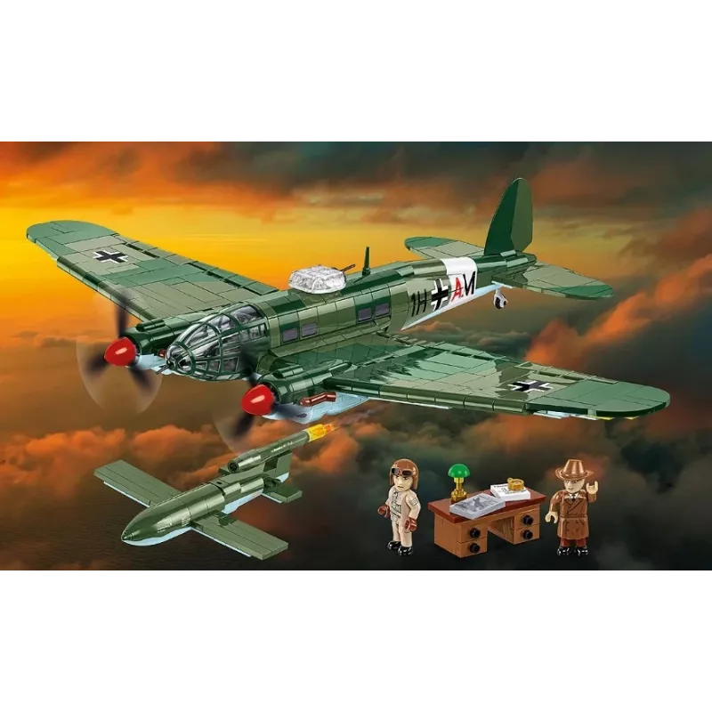 COBI Heinkel HE 111 H-22 with V1 Flying Bomb Construction Blocks Set 927 Pieces