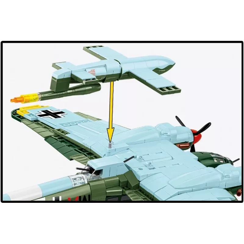 COBI Heinkel HE 111 H-22 with V1 Flying Bomb Construction Blocks Set 927 Pieces