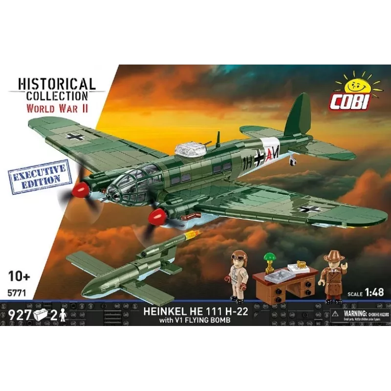 COBI Heinkel HE 111 H-22 with V1 Flying Bomb Construction Blocks Set 927 Pieces