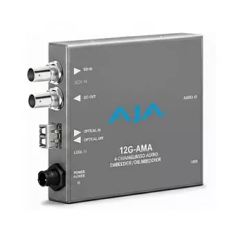 AJA 12G-AMA 12G-SDI Audio Embedder/Disembedder with Analog Audio