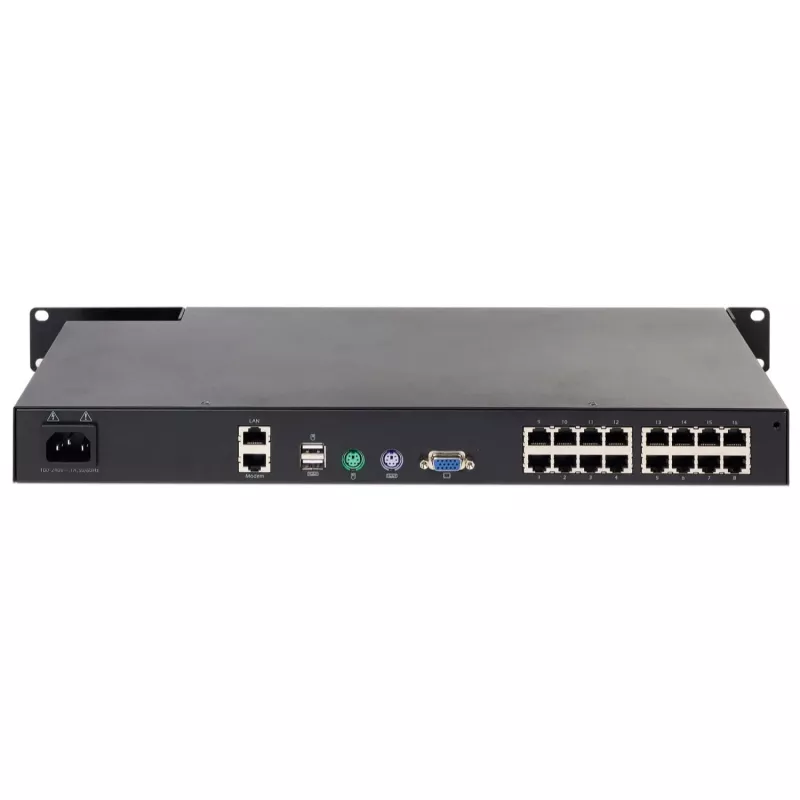 APC KVM1116R KVM Switch - 1 Local User, 16 Ports, VGA, USB, 1U Rackmount