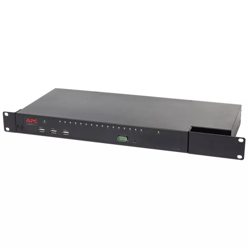 APC KVM1116R KVM Switch - 1 Local User, 16 Ports, VGA, USB, 1U Rackmount
