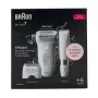 Braun Silk-épil 7 7-441 Epilator - Silver/White - 40 Tweezers - MicroGrip - 0.5 mm - Rechargeable - Integrated Battery