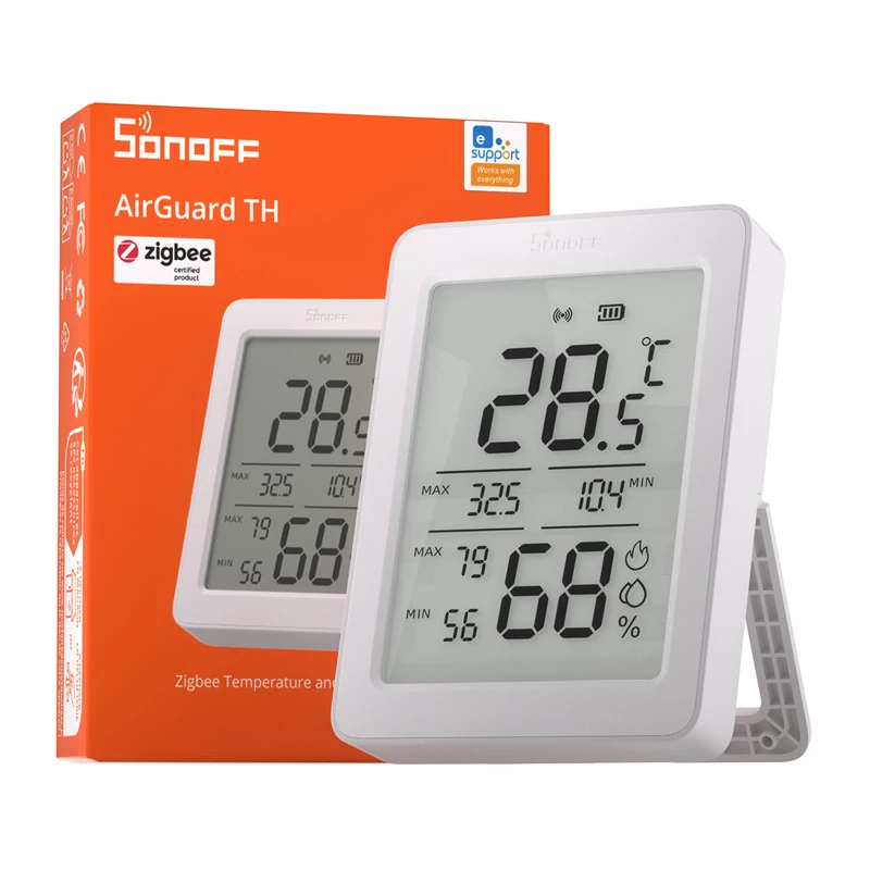 SONOFF AirGuard TH SNZB-02DR2 ZigBee LCD Temperature and Humidity Sensor