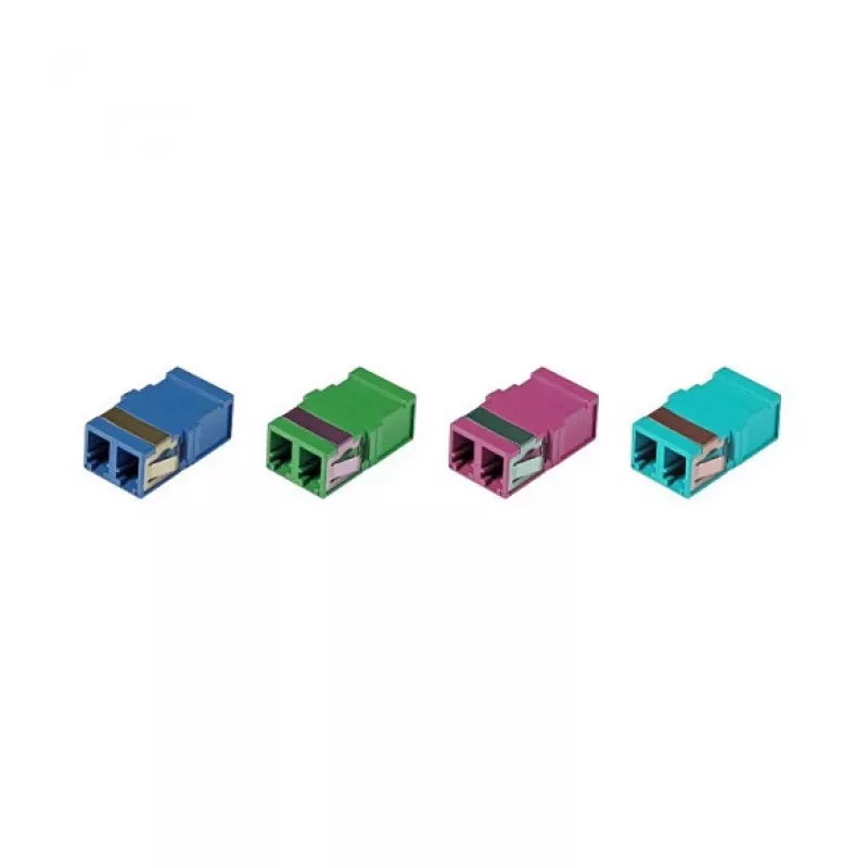 EFB Elektronik LC Duplex Single Mode Fibre Optic Coupler, Flangeless, Blue, Ceramic Sleeve (53515.1)