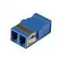 EFB Elektronik LC Duplex Single Mode Fibre Optic Coupler, Flangeless, Blue, Ceramic Sleeve (53515.1)