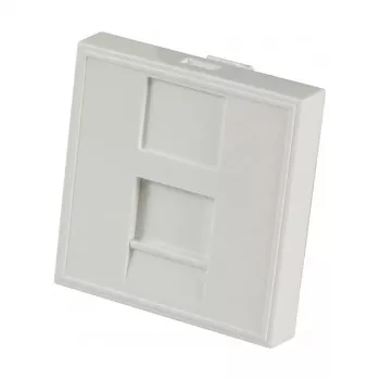 EFB Elektronik ET-25026 Central Plate 22.5x45mm for 1 Keystone, Outlet Straight, Pure White (RAL 9010)