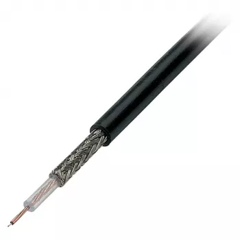 EFB Elektronik RG174 U Coaxial Cable, 50 Ohm, Black