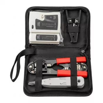 EFB-Elektronik Network Tool Set with Bag, 4-Piece