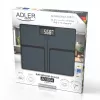 Adler AD 8194s Digital Bathroom Scale, White, Striped Pattern, 180 kg Capacity