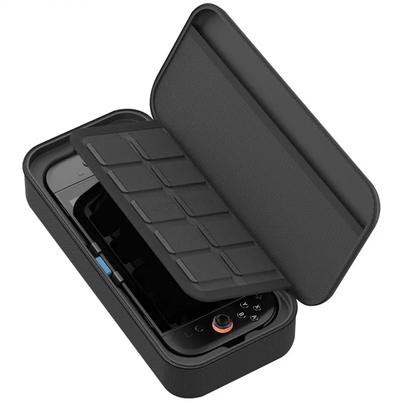 Venom Charging Case for Nintendo Switch 2 - Hard Shell Carry Case with 10,000 mAh Power Bank, Black