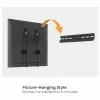 Equip 37-86 inch No Drilling TV Wall Mount Bracket with 1 Joint, 60 kg, Black