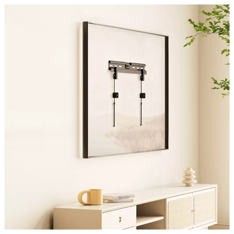 Equip 37-86 inch No Drilling TV Wall Mount Bracket with 1 Joint, 60 kg, Black