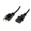 VALUE Power Cable IEC 60320 C13 to NEMA 5-15 (M) 125 V - 1.8 m - Black