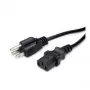 VALUE Power Cable IEC 60320 C13 to NEMA 5-15 (M) 125 V - 1.8 m - Black