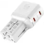 VALUE USB Travel Charger, EU/UK/US, 2x USB-C, 45W