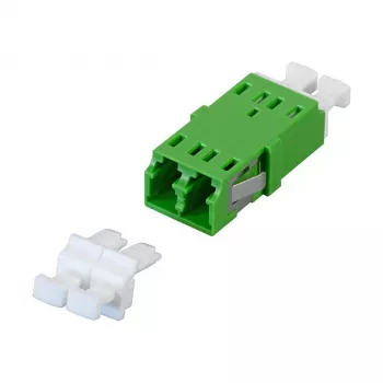 EFB Elektronik Fiber Optic Coupler LC/APC Simplex Single-mode White