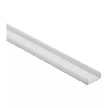 Synergy 21 LED U-Profile Aluminum Silver Anodized 1m with PMMA Opal Diffuser for LED Strips up to 12mm